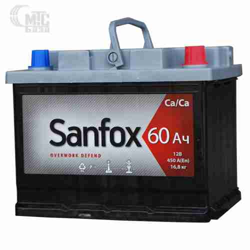 Акумулятор Sanfox 6СТ-60Ah АзE 480A   242x175x190
